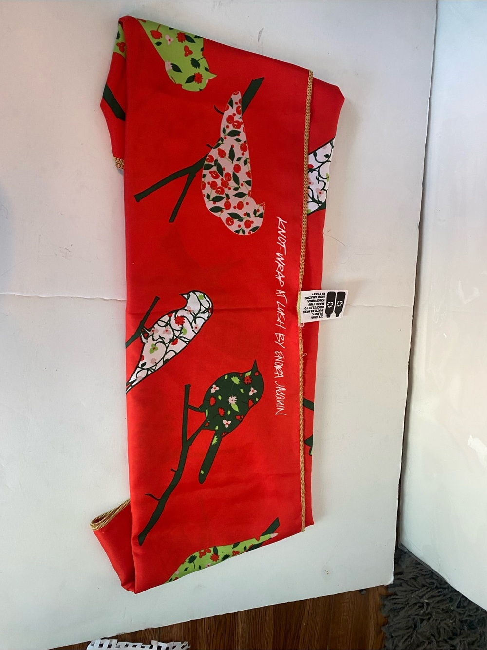 Bird scarf Knot wrap by Lush by Enora Jaquin